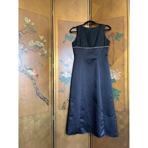 Vintage black dress, prom style, by Jessica McClintock Girls